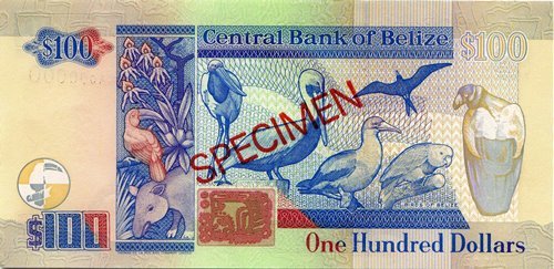 100 $ Belize Dollar